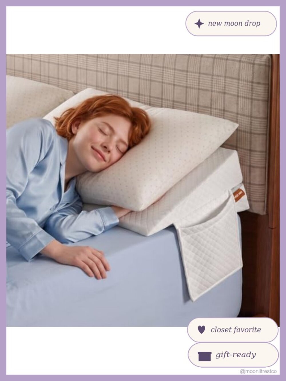 Firm Bed Wedge Pillow Headboard Gap Filler 30D Foam 38 ILD 2pk